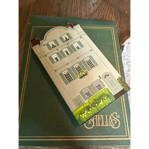 Sheilas 1997 Charleston Rainbow Row Collectible Handcrafted Wooden Decor green